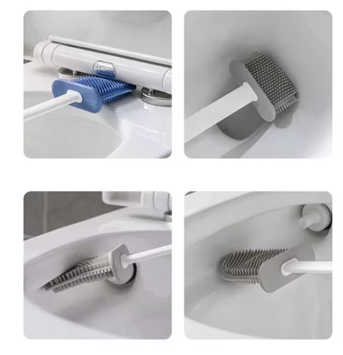 Miniatura 3 de JUEGO DE ESCOBILLA DE SILICONA PARA BAÑO